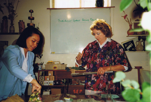 Rona Coleman in her class