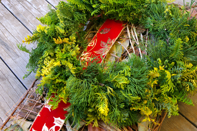 Christmas door wreath